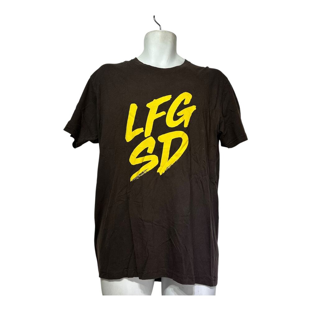LFGSD San Diego LFG SD brown short sleeve Shirt Size L